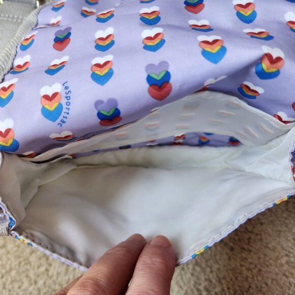 LeSportsac Mini Crossbody bag with matching coin purse Heart Valentine Love - Picture 9 of 9